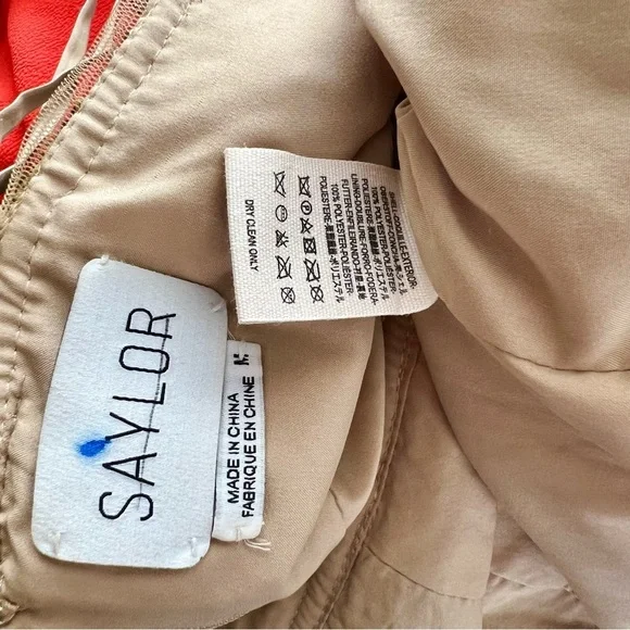 Saylor NYC Frankie Sequin Embroidered Mini Dress Bodycon Sweetheart Swifties M - Picture 8 of 15